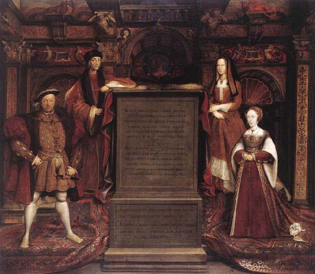  Henry VII, Elizabeth of York, Henry VIII, and Jane Seymour